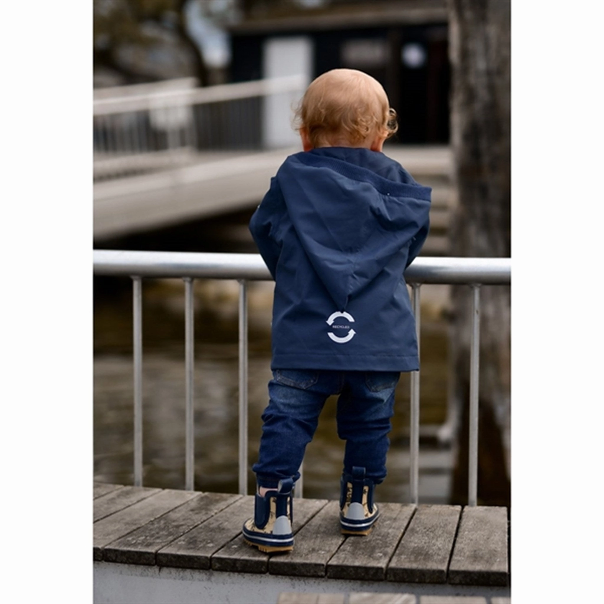 Mikk-Line Polyester Baby Jacket Blue Nights Fit
