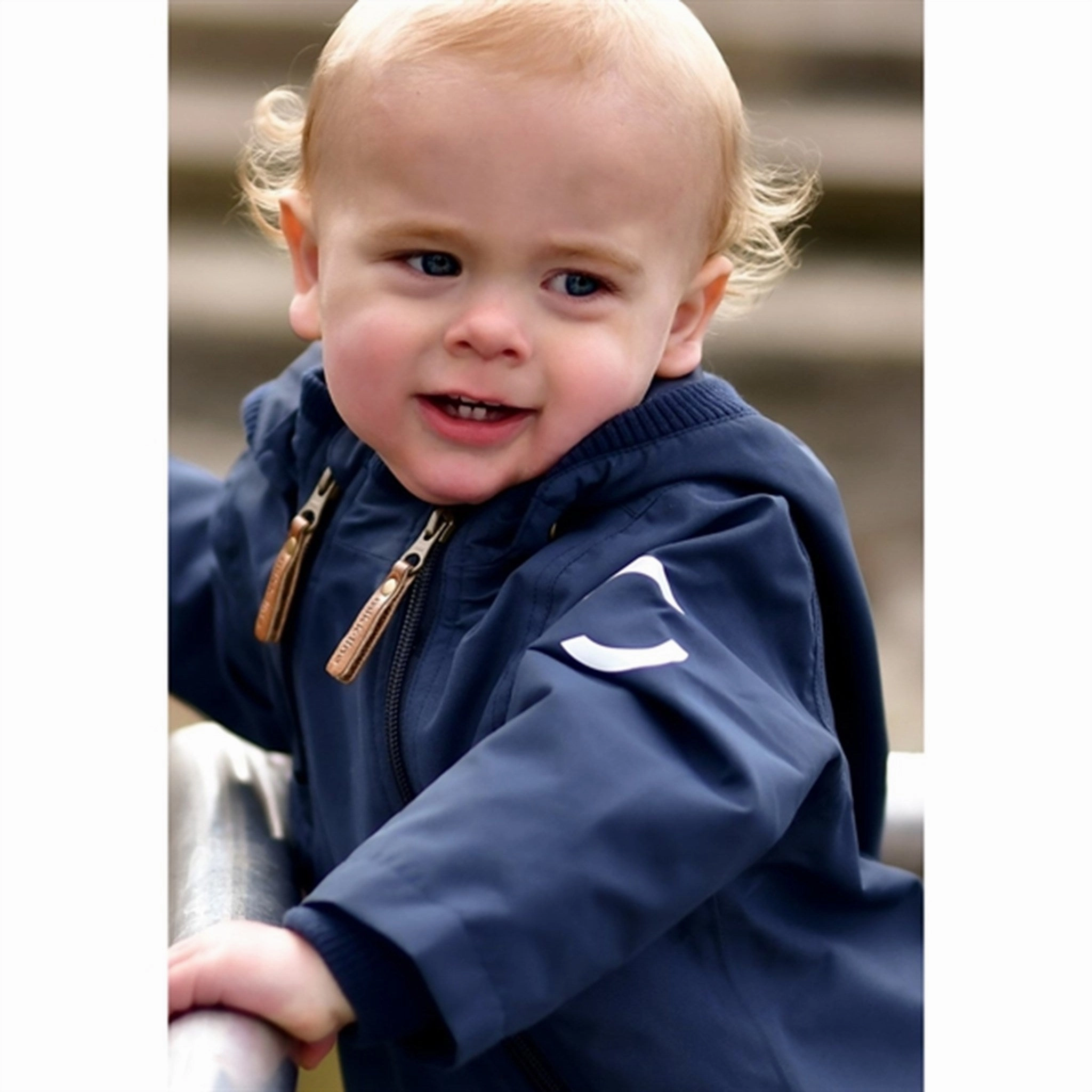 Mikk-Line Polyester Baby Jacket Blue Nights Fit