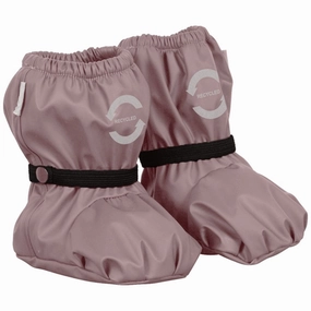 Mikk-Line Rain Footies w. Fleece Adobe Rose Slip-resistant Slip-resistant