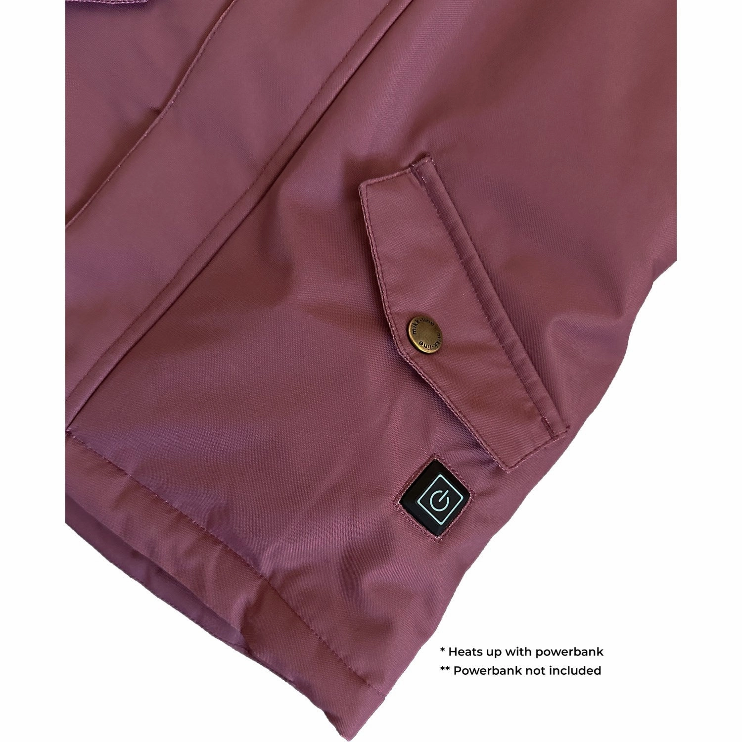 Mikk-Line Rose Brown Heating Jacket Cotton