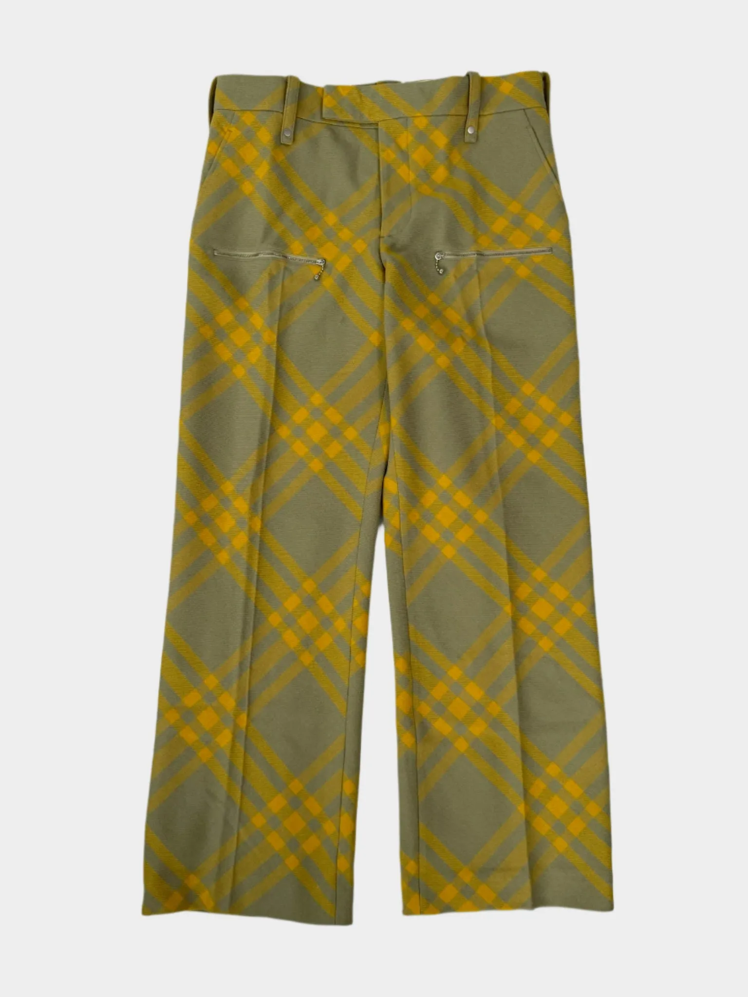 galxboy new arrivals Pantaloni Gialli A Quadri Con Zip myntra dresses new arrivals kurtis zara new arrivals