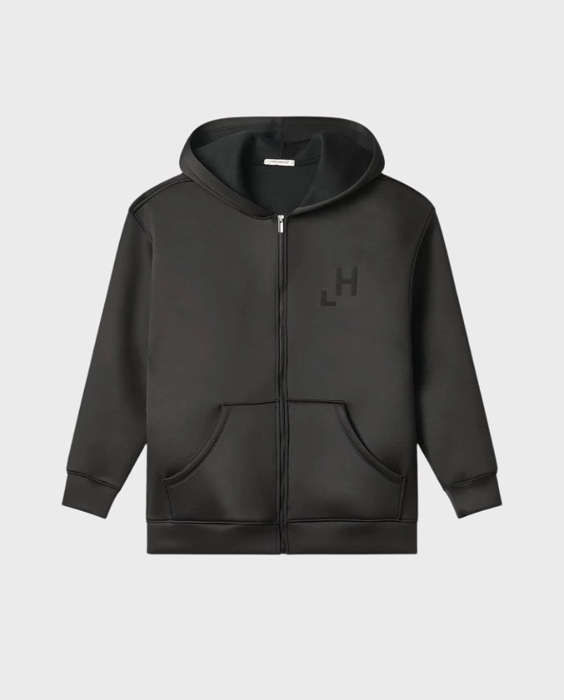 Felpa Full Zip In Neoprene Con Cappuccio E Stampa Flock new collection bathu new arrivals new arrival charles and keith bag