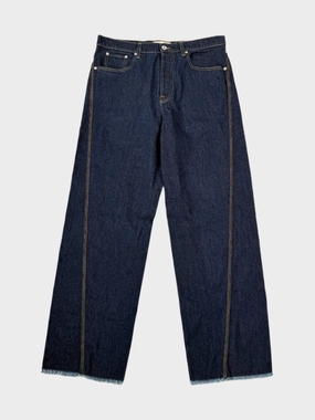 miladys new arrivals tops new collection clothing Pantaloni In Denim Blu Con Fondo Sfrangiato new arrivals for women