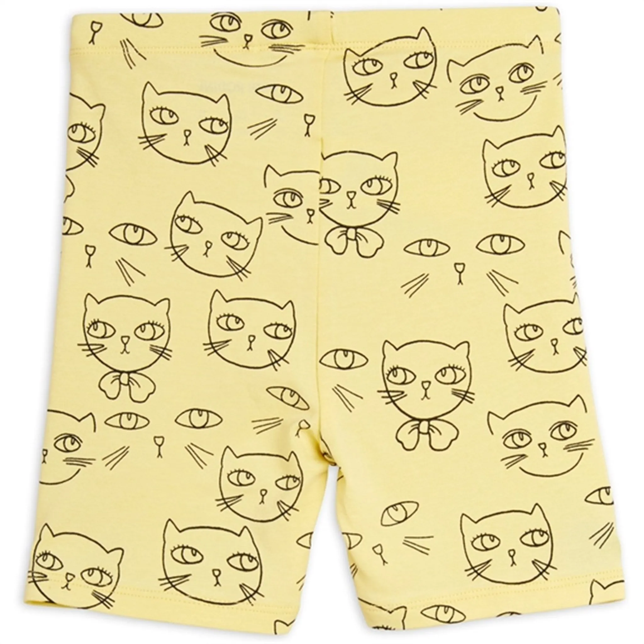 Mini Rodini Yellow Cathlethes Aop Bike Shorts Minimalist