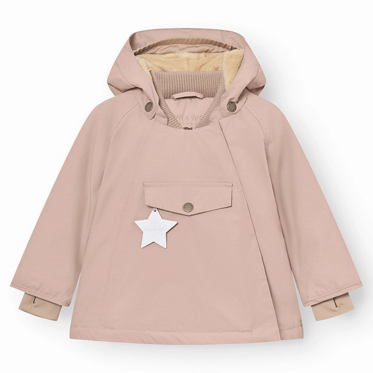Mini A ture Adobe rose Wang Fleece Winter Jacket Silk Soft