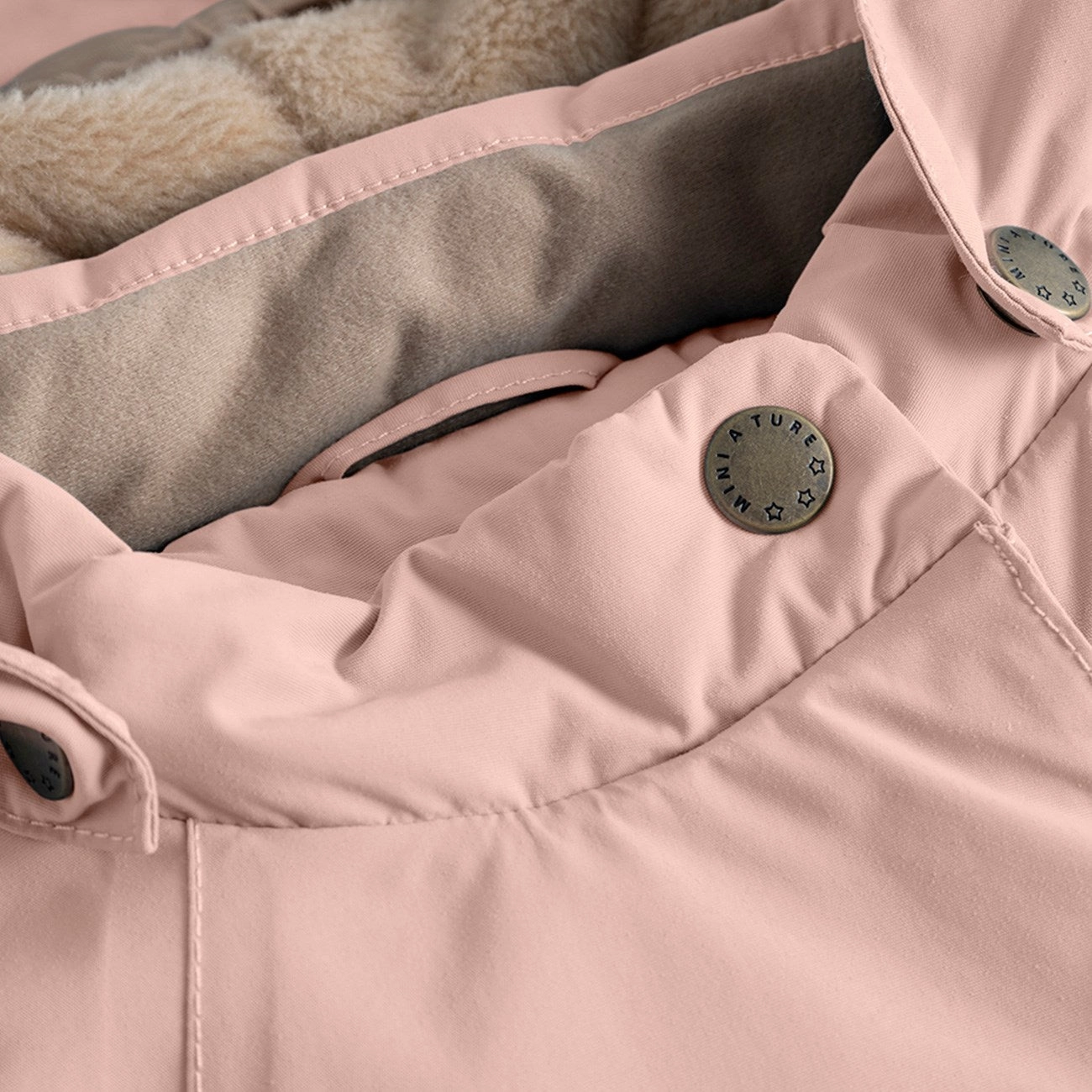 Mini A ture Adobe rose Wang Fleece Winter Jacket Silk