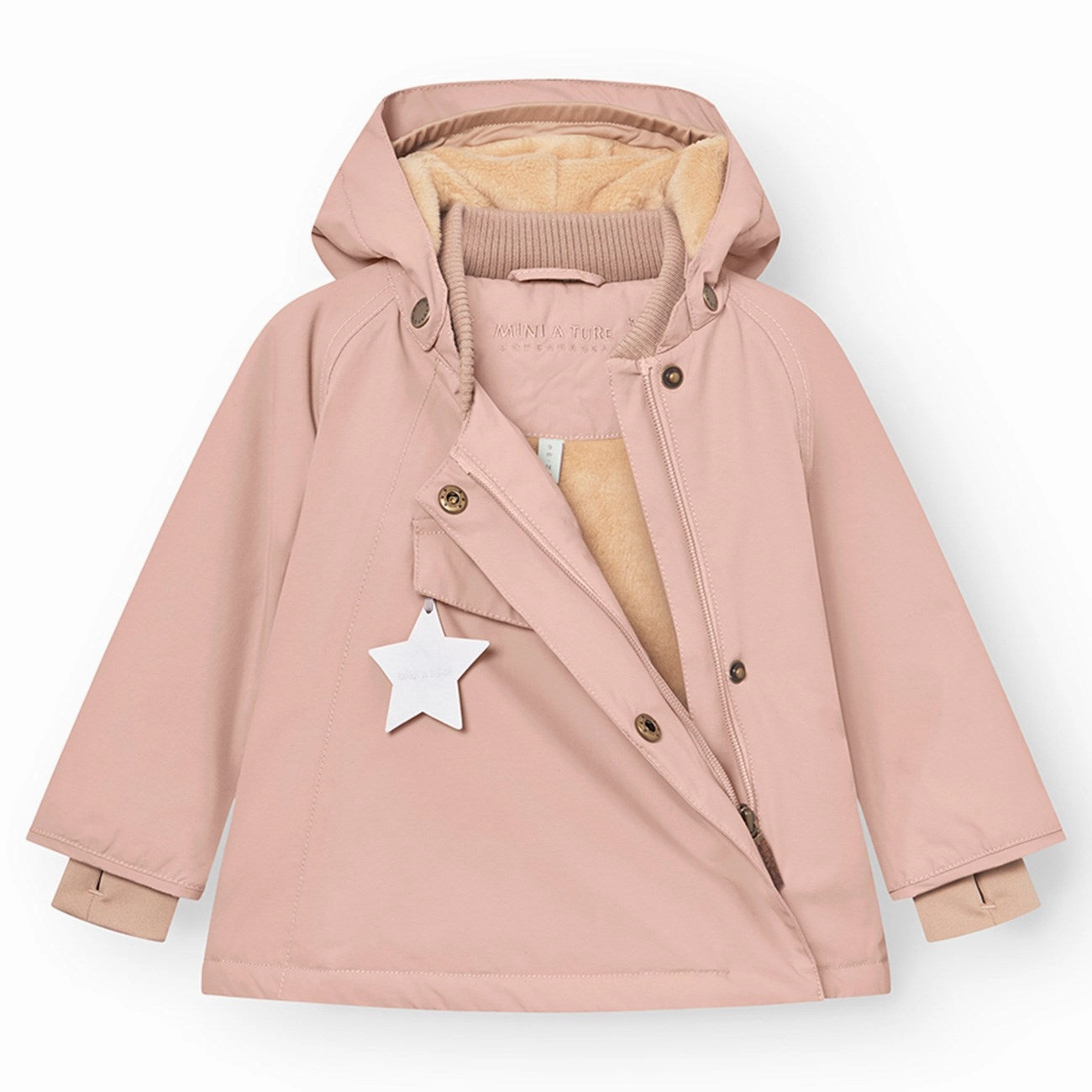 Mini A ture Adobe rose Wang Fleece Winter Jacket Silk