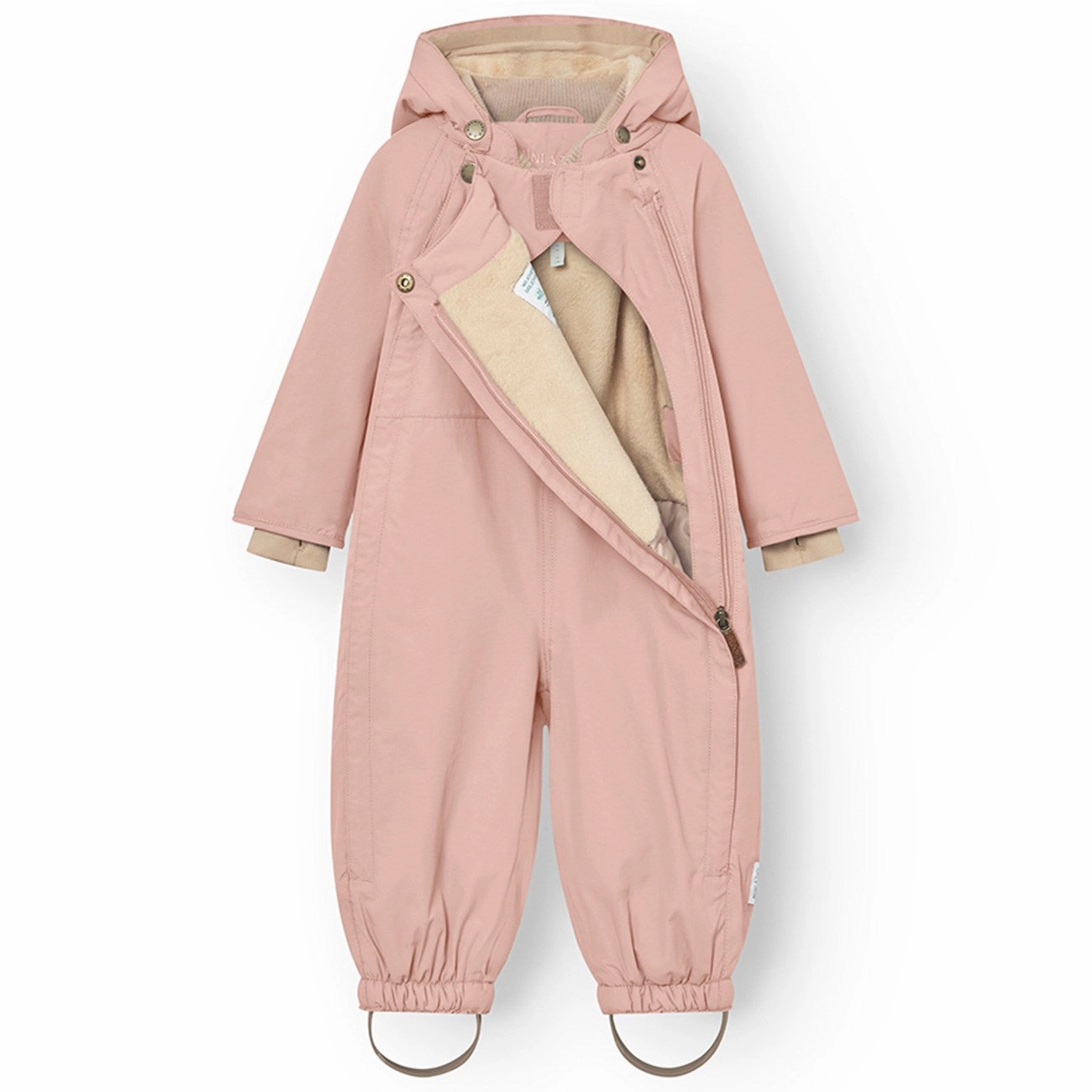 Mini A ture Adobe rose Wisti Fleece Snowsuit Zipper