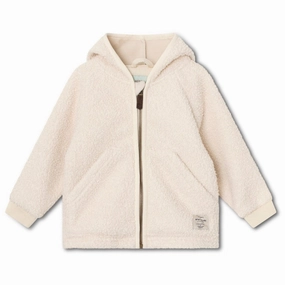 Mini A ture Angora Cream Liff Teddy Fleece Jacket Soft Durable