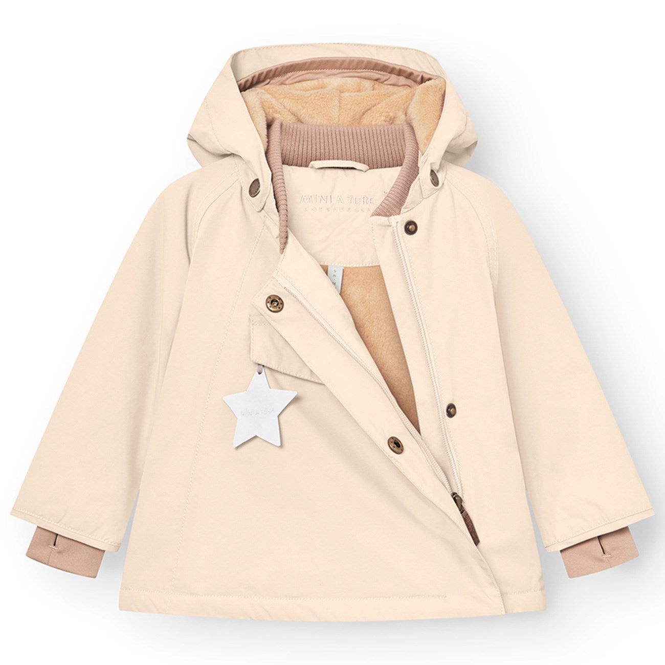 Mini A ture Angora cream Wang Fleece Winter Jacket Cozy
