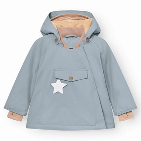 Mini A ture Citadel blue Wang Fleece Winter Jacket Slim Signature