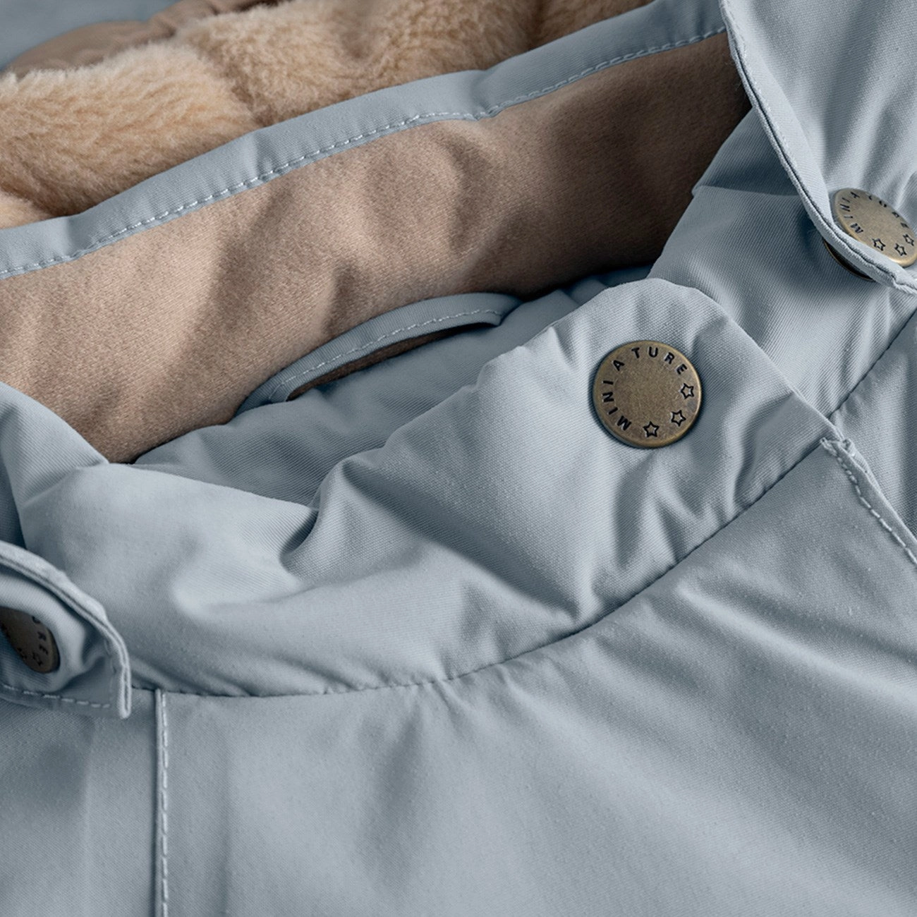 Mini A ture Citadel blue Wang Fleece Winter Jacket Slim