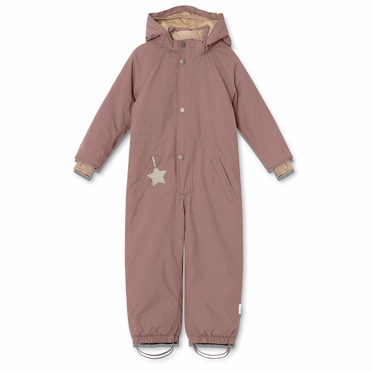 Mini A ture Light plum Wanni Fleece Snowsuit Print Polyester
