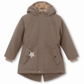 Mini A ture Morel grey Vikania Fleece Winter Jacket Cotton Soft