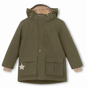 Mini A ture Olive night Kastorio Fleece Winter Jacket Durable Oversized