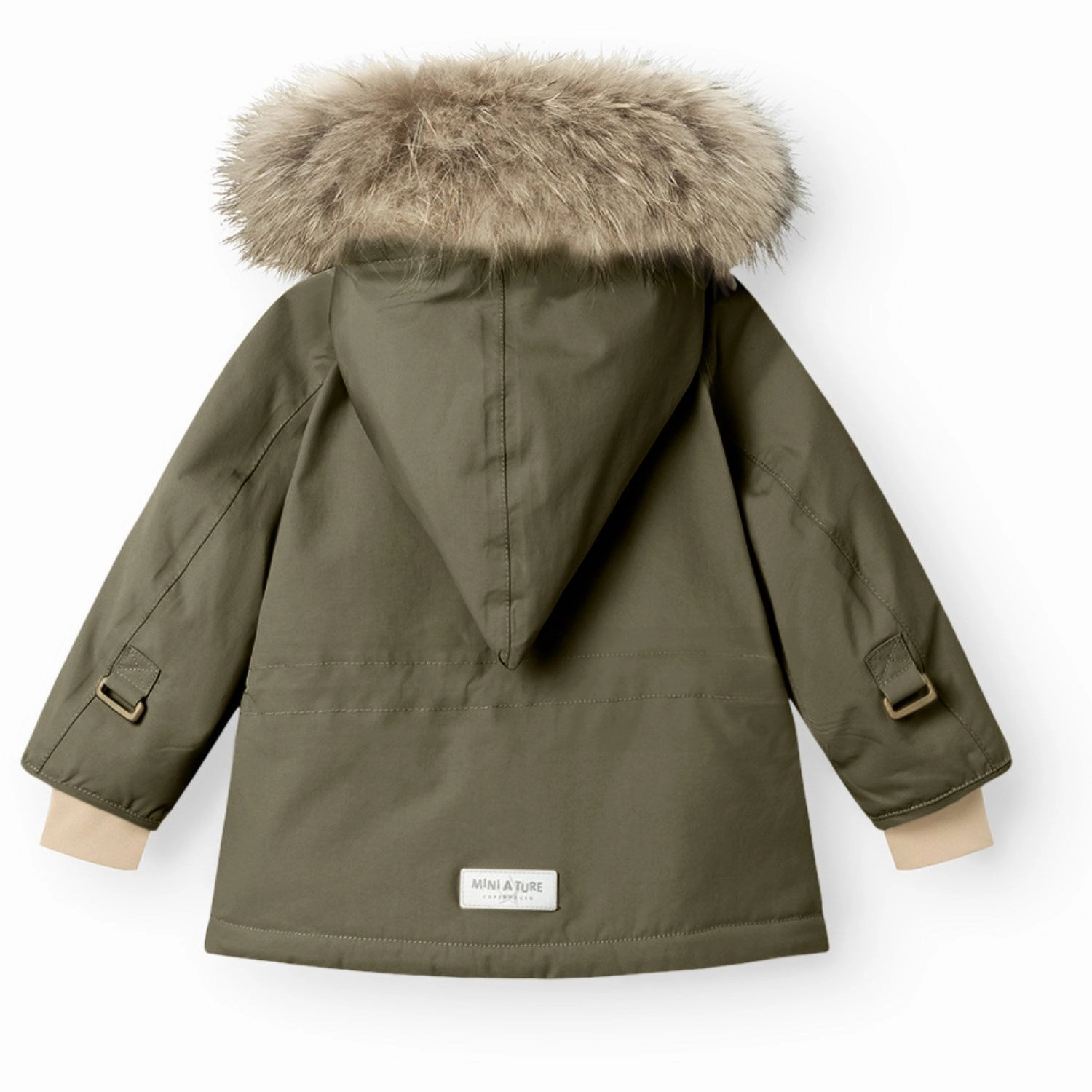 Mini A ture Olive night Wang Fleece Winter Jacket m. Fur Tailored