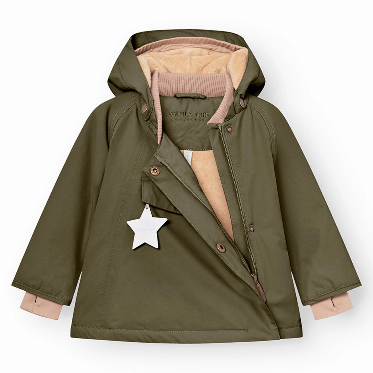 Mini A ture Olive night Wang Fleece Winter Jacket Unique