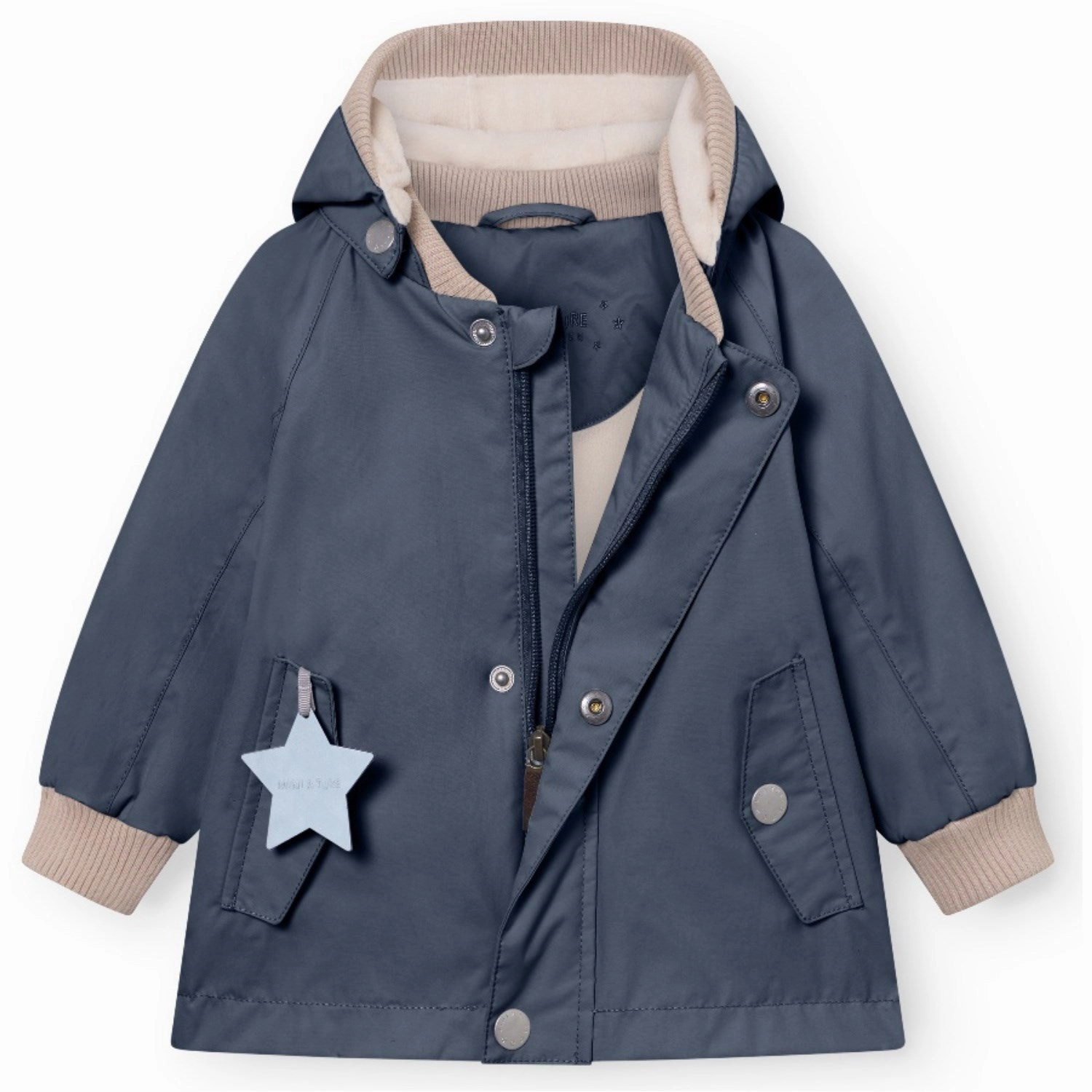 Mini A ture Ombre Blue Wally Fleece Lined Spring Jacket. GRS Oversized