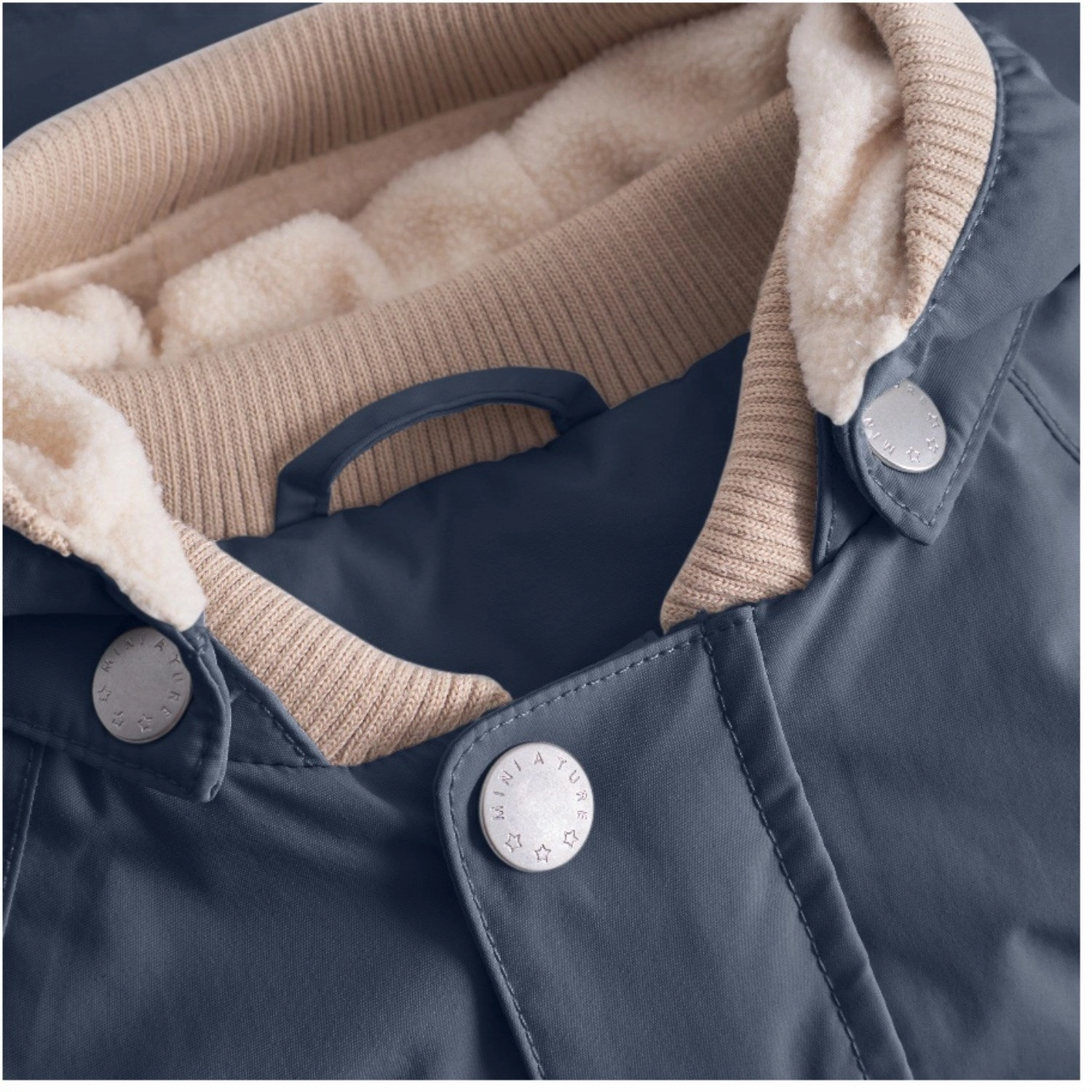 Mini A ture Ombre Blue Wally Fleece Lined Spring Jacket. GRS Oversized