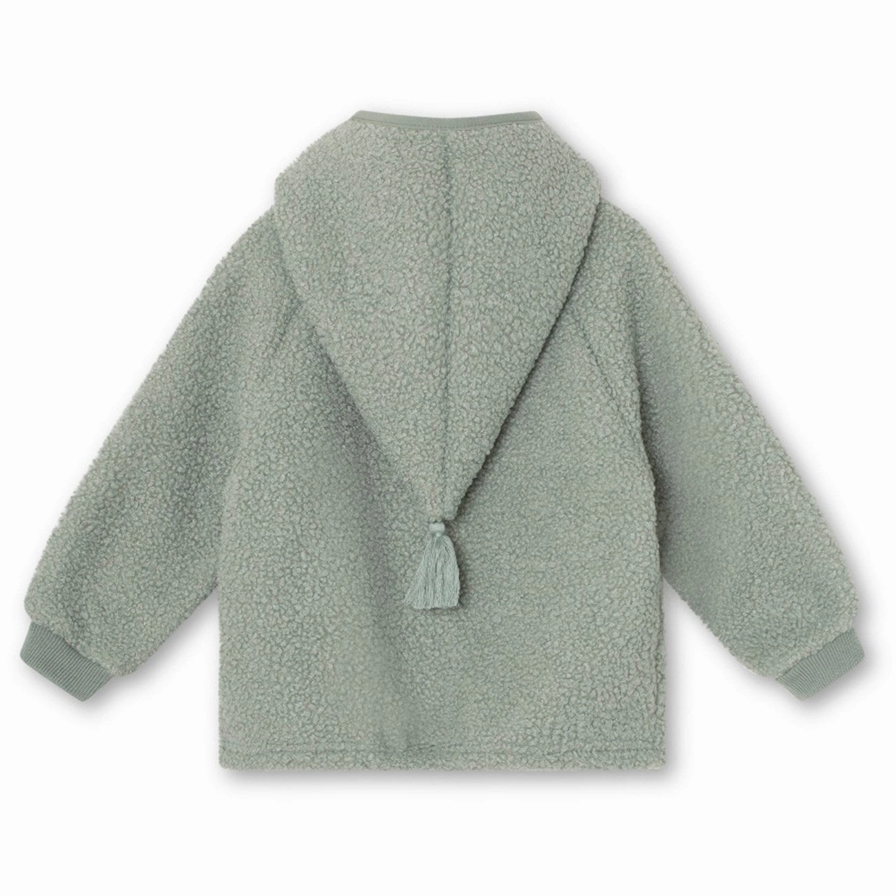 Mini A ture Pale Green Liff Teddy Fleece Jacket Silk