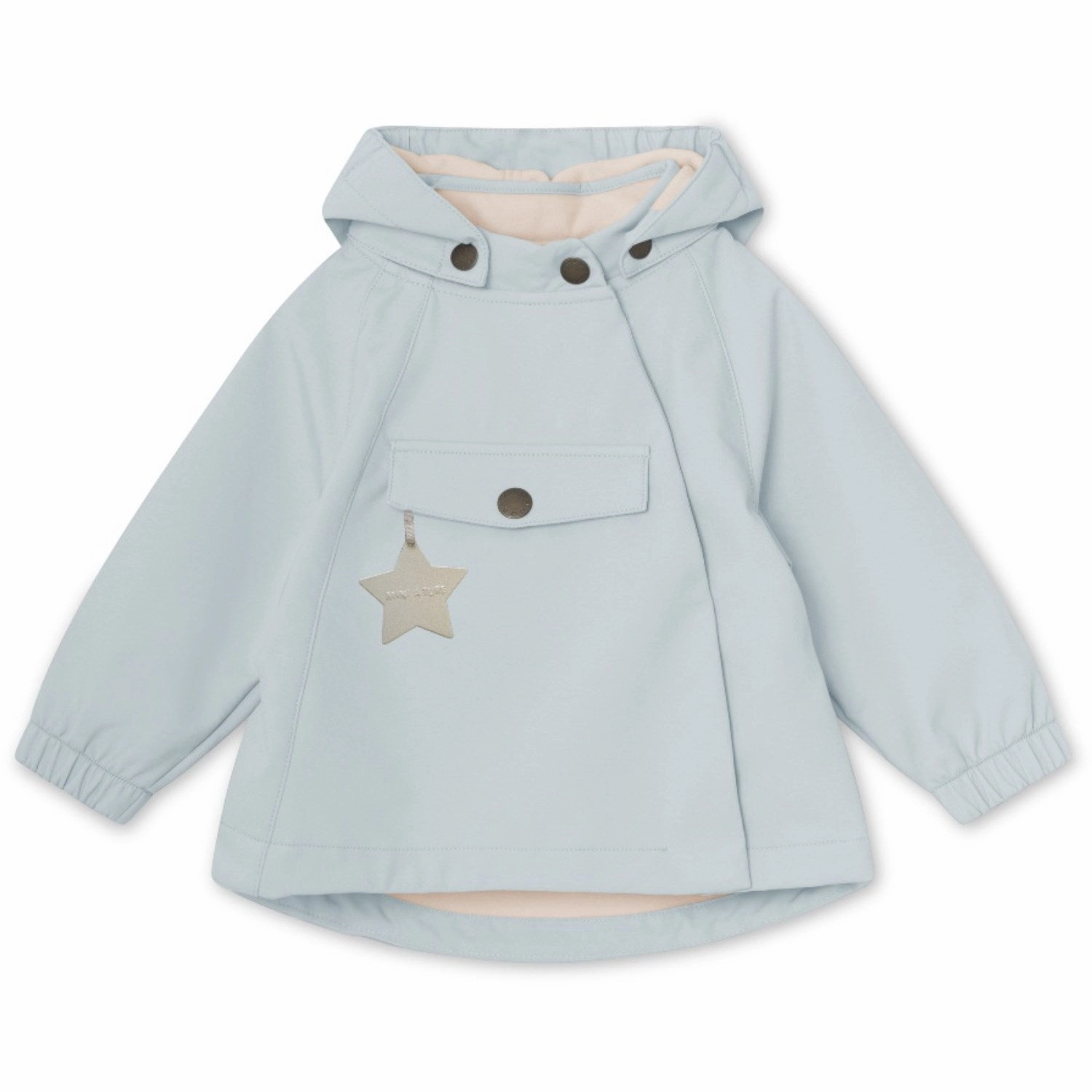 Mini A ture Pearl Blue Wai Spring Softshell Jacket. GRS Statement Unique