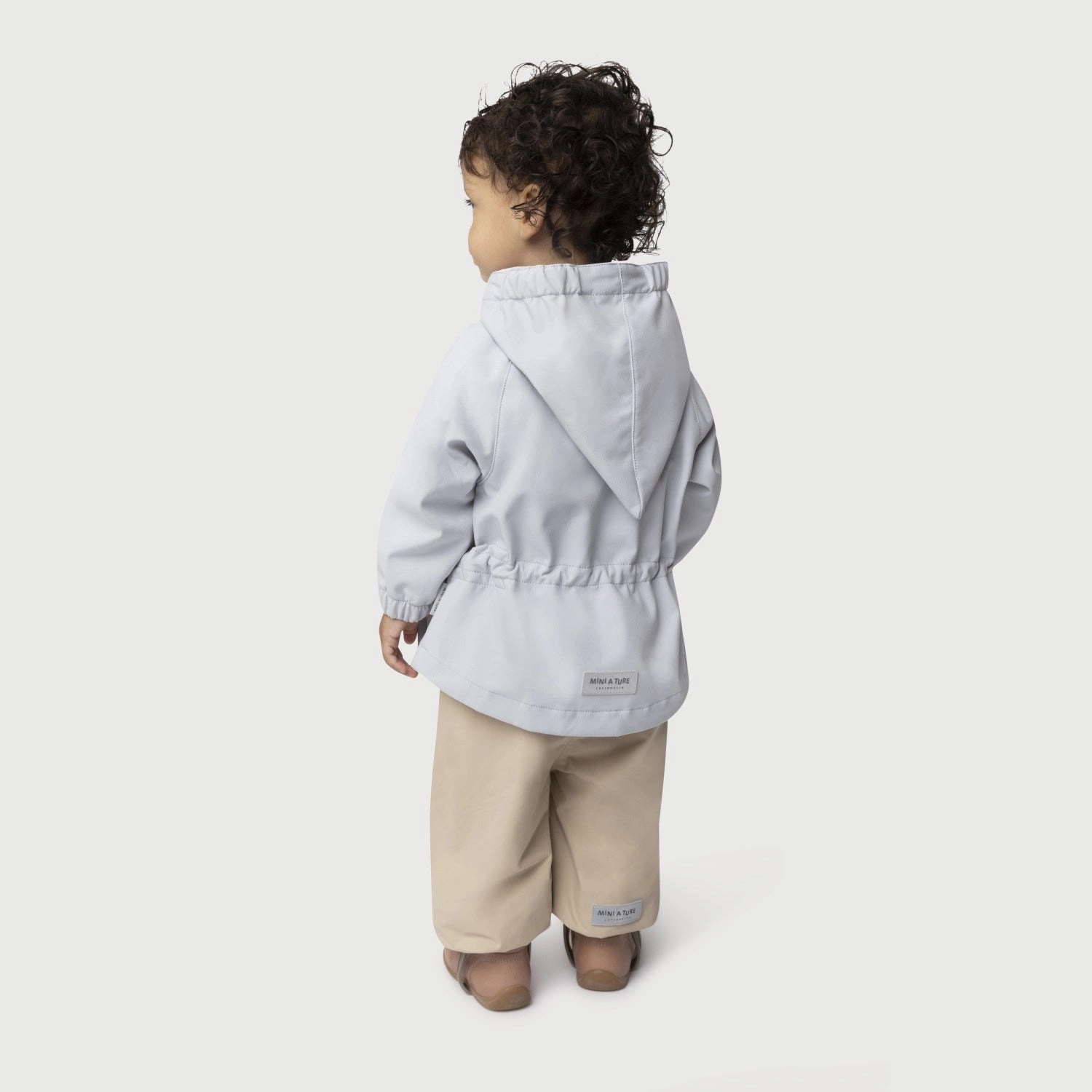 Mini A ture Pearl Blue Wai Spring Softshell Jacket. GRS Statement