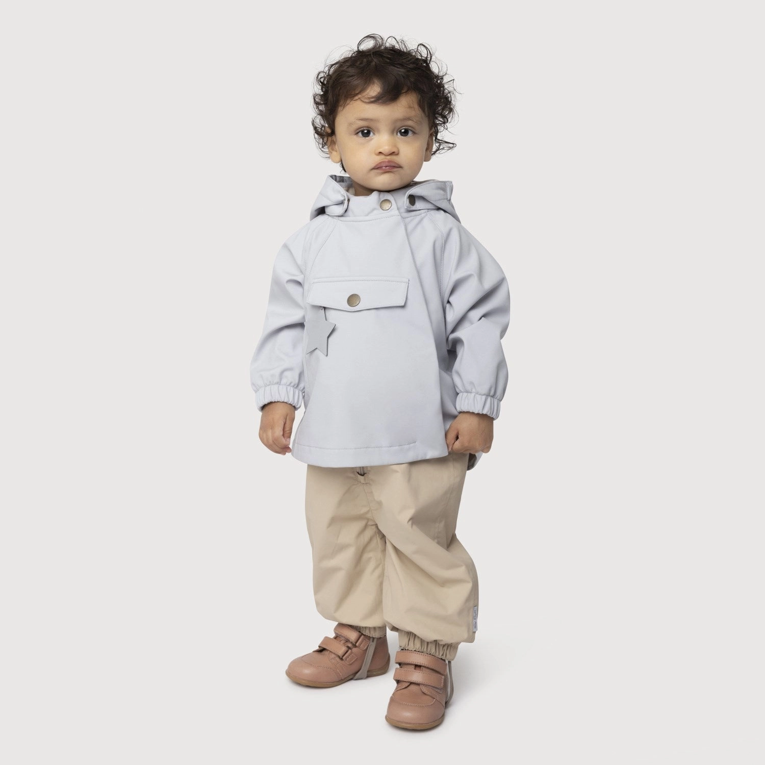 Mini A ture Pearl Blue Wai Spring Softshell Jacket. GRS Statement