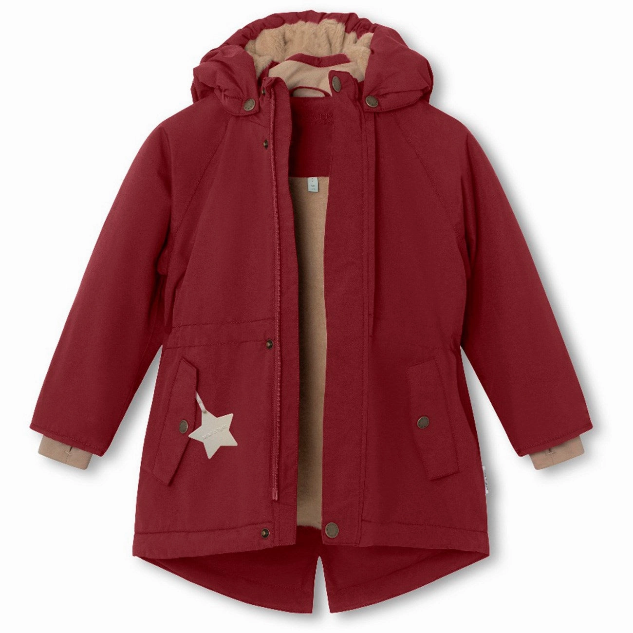 Mini A ture Red merlot Vikania Fleece Winter Jacket Effortless