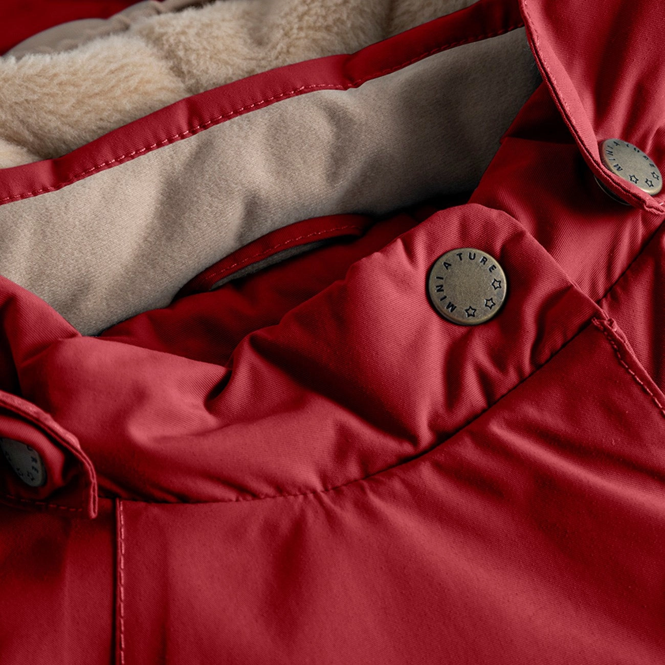 Mini A ture Red merlot Wang Fleece Winter Jacket Waterproof