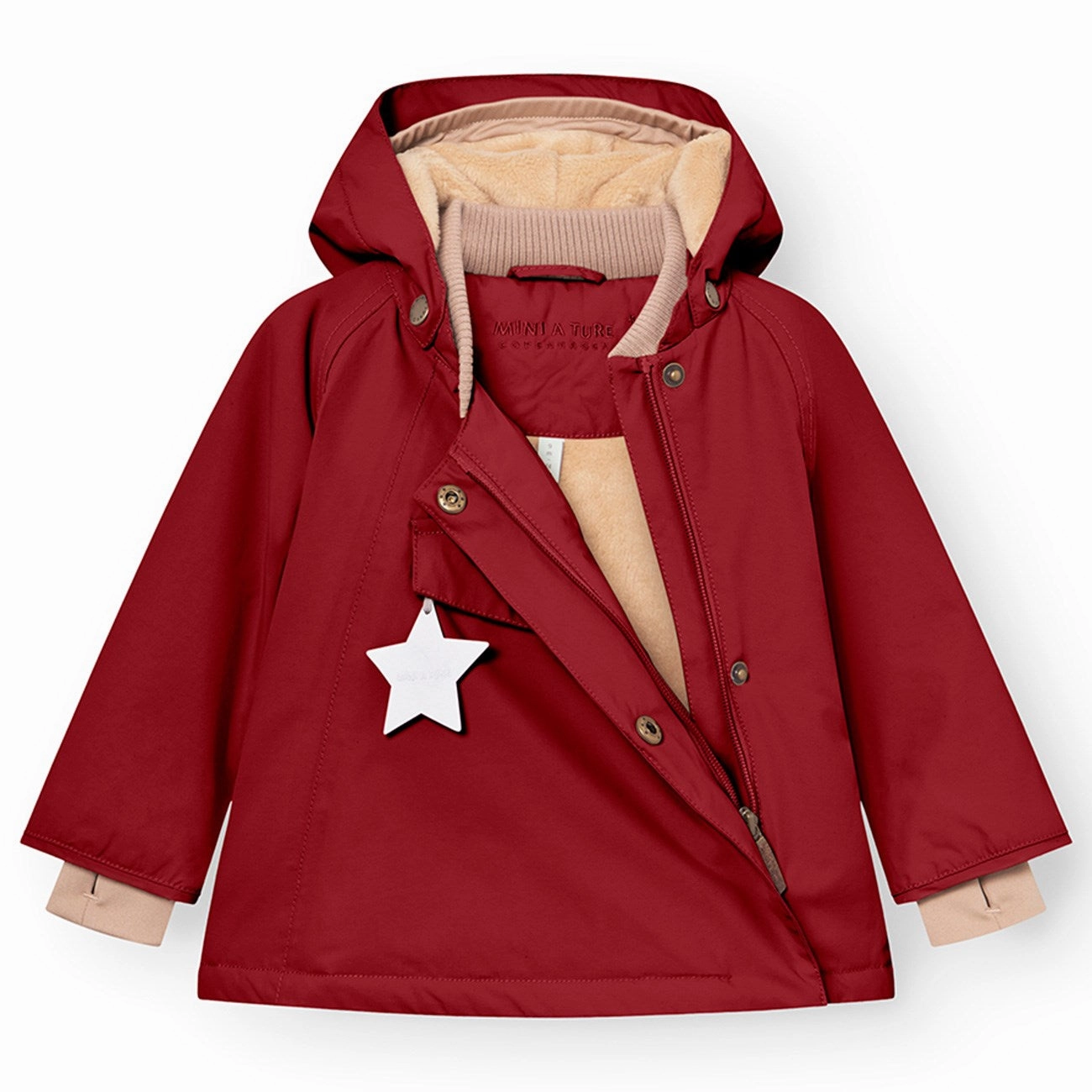 Mini A ture Red merlot Wang Fleece Winter Jacket Waterproof
