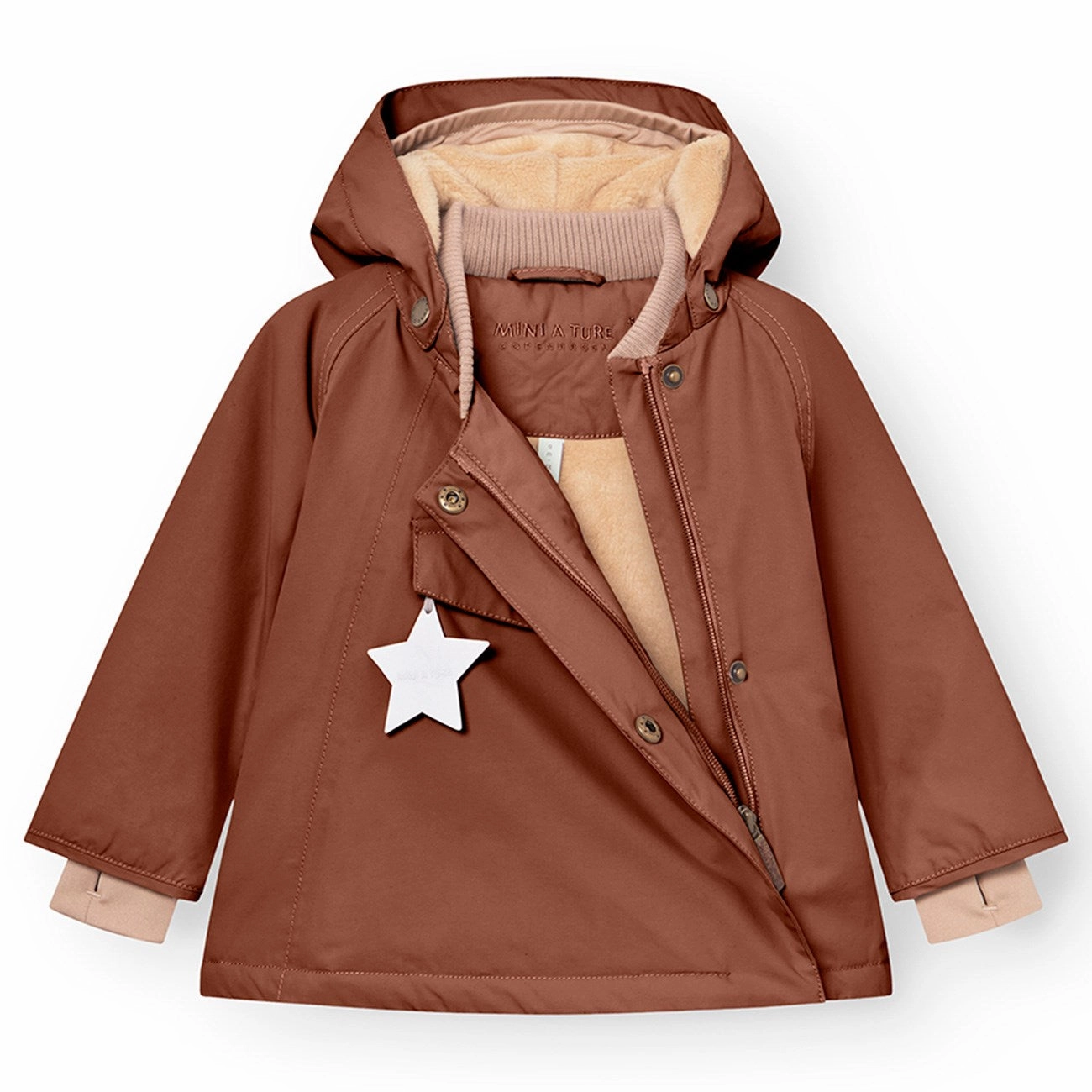Mini A ture Rootbeer brown Wang Fleece Winter Jacket Impeccable