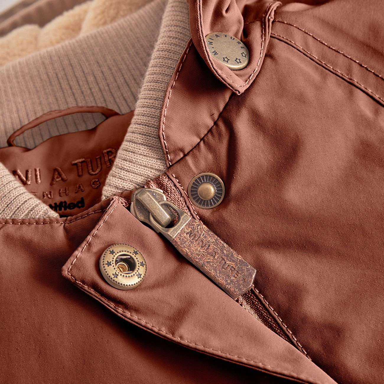 Mini A ture Rootbeer brown Wang Fleece Winter Jacket Impeccable