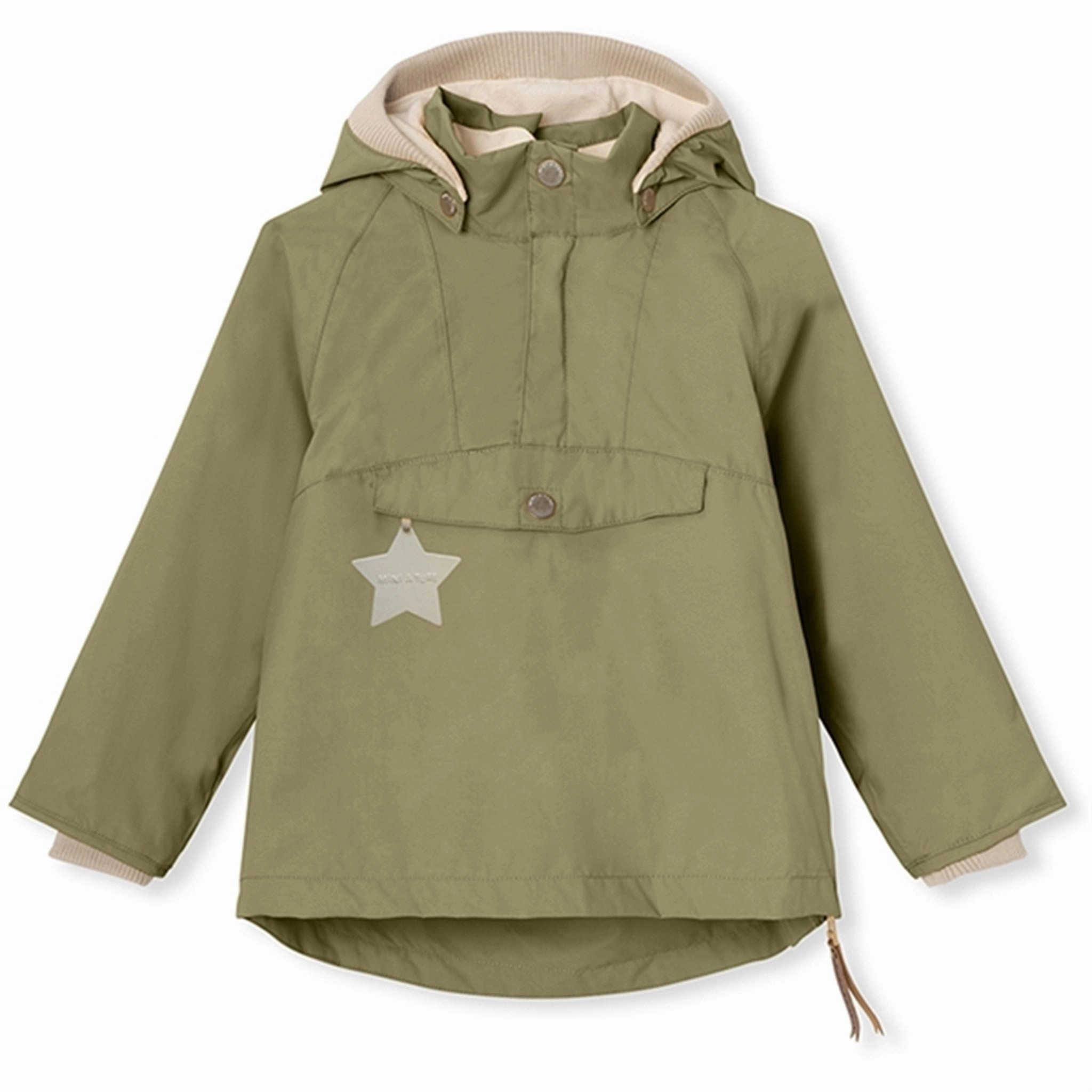 MINI A TURE VITORIO Spring Anorak w/Fleece Lining Aloe Green Athletic Desirable