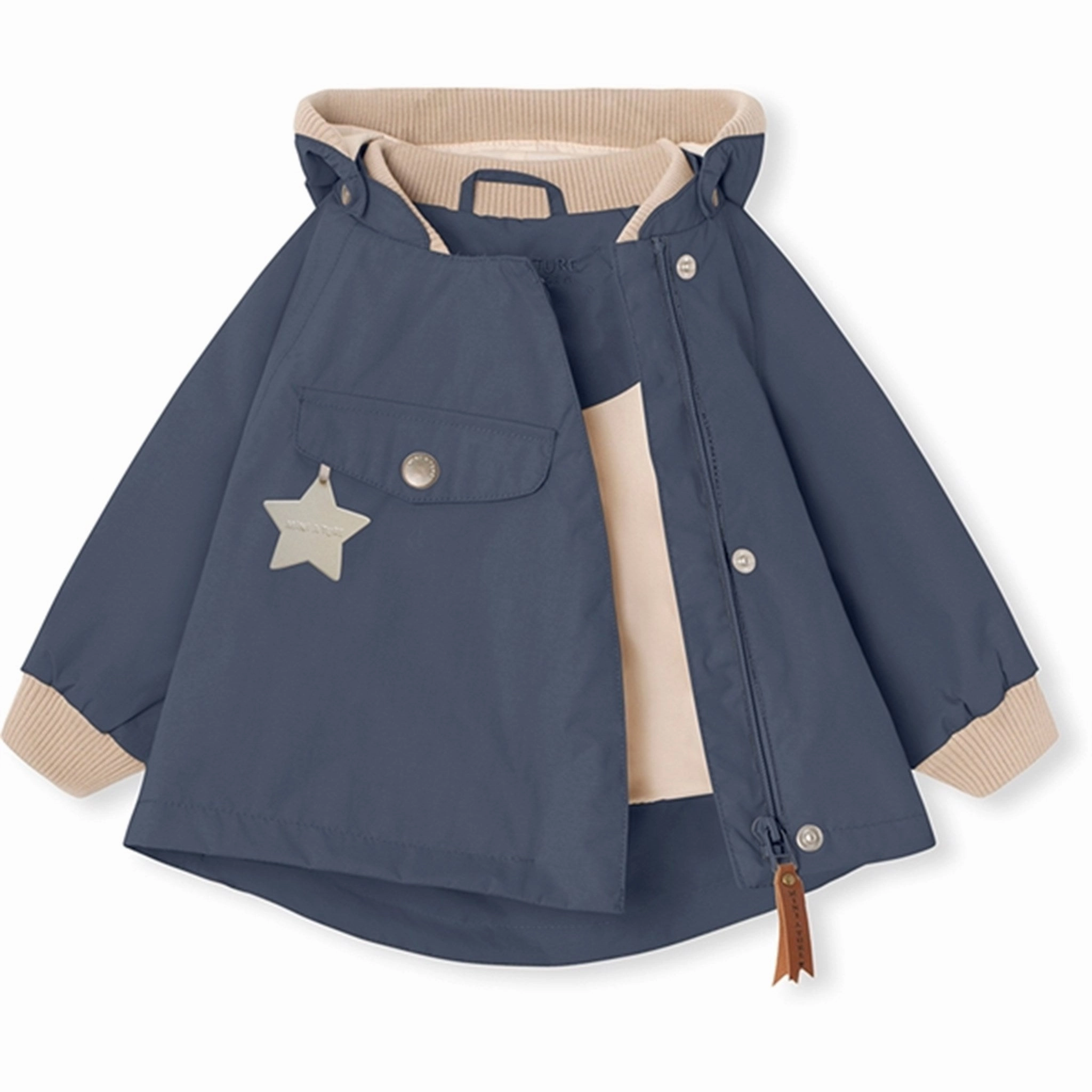 MINI A TURE WAI Spring Jacket Ombre Blue Ruffle
