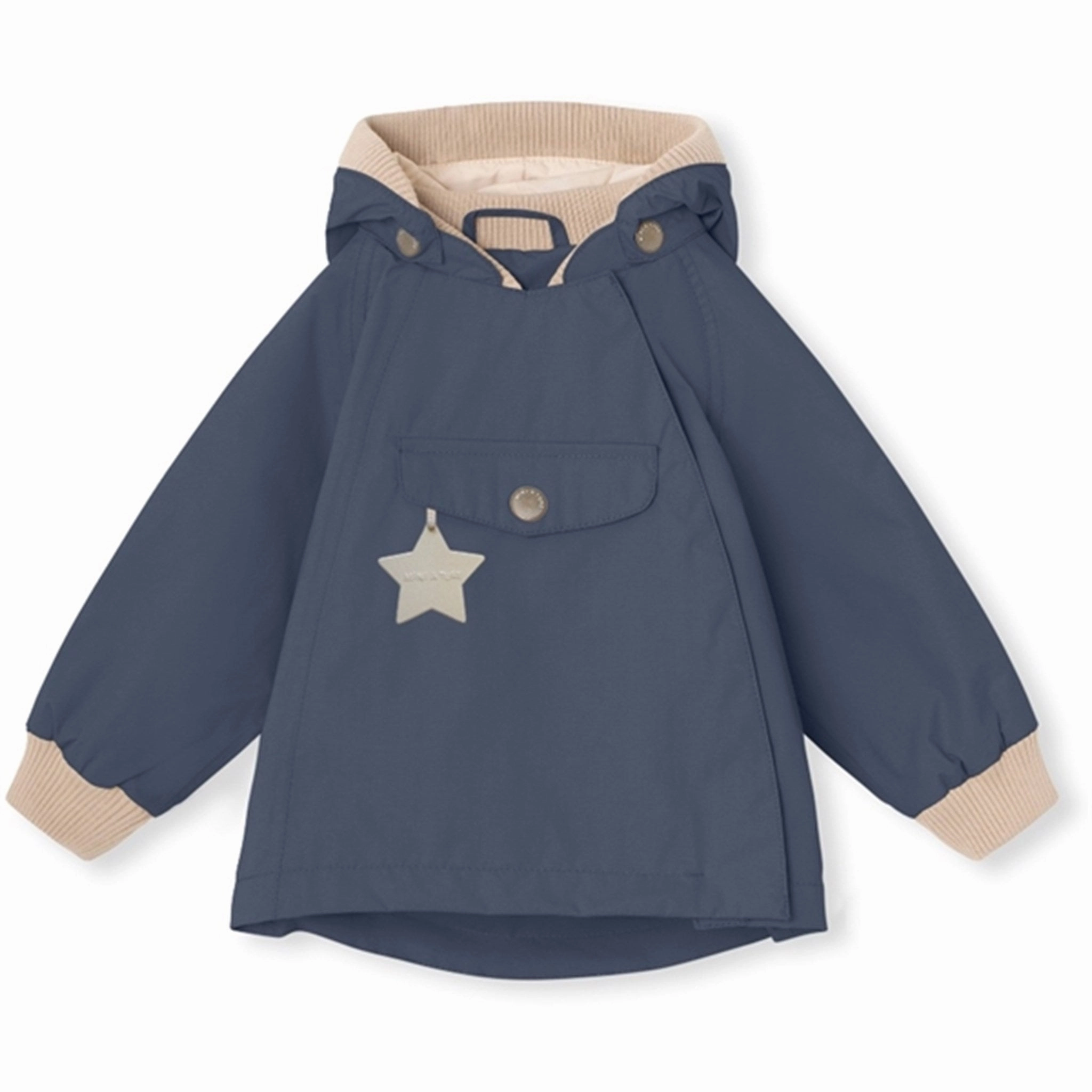 MINI A TURE WAI Spring Jacket Ombre Blue Ruffle Modern