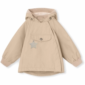 MINI A TURE WAI Spring Jacket Sesame Sophisticated Embroidery