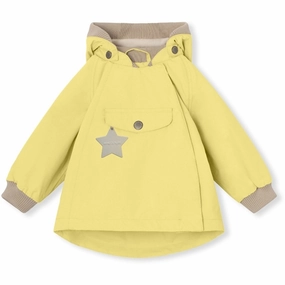 MINI A TURE WAI Spring Jacket w/Fleece Lining Muted Lime Trendy Fabric