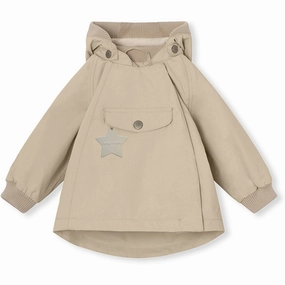 MINI A TURE WAI Spring Jacket w/Fleece Lining Sesame Fabric Polyester