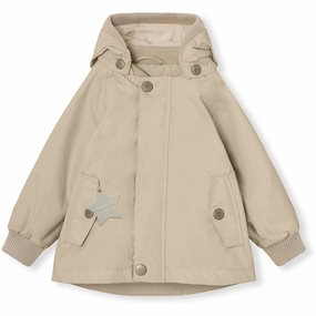 MINI A TURE WALLY Spring Jacket w/Fleece Lining Sesame Knit Suede