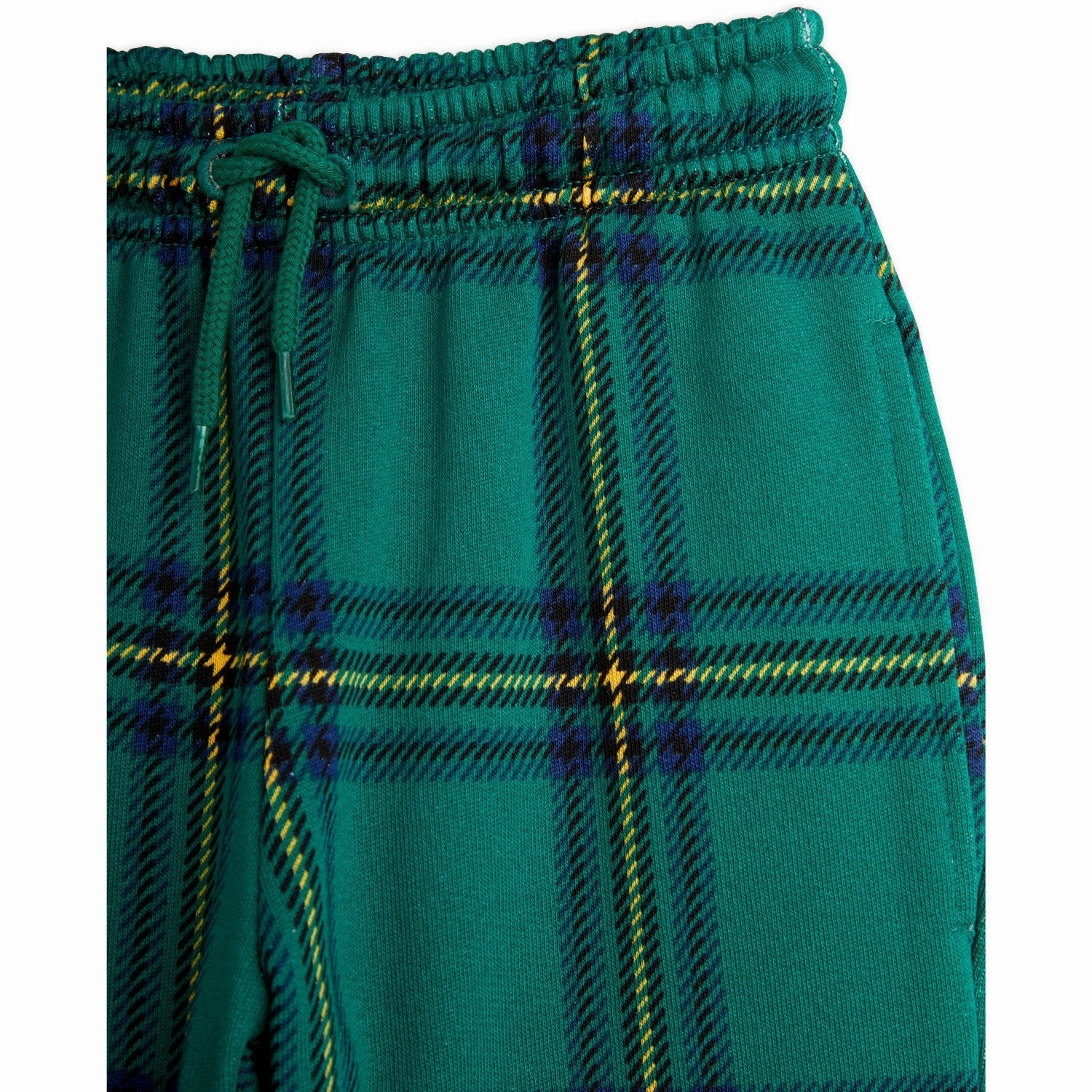Mini Rodini Green Check Aop Sweatpants Pleat