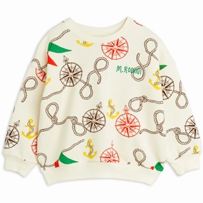 Mini Rodini Multi Nautical AOP Sweatshirt Fleece Design