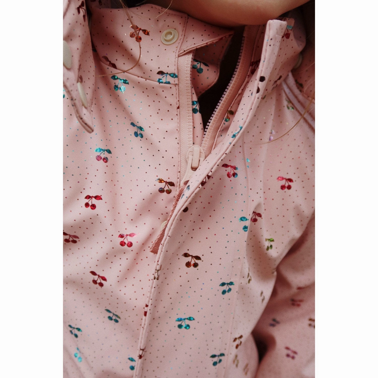 Minimalist Konges Sljd Fairy Cherry PU Snowsuit