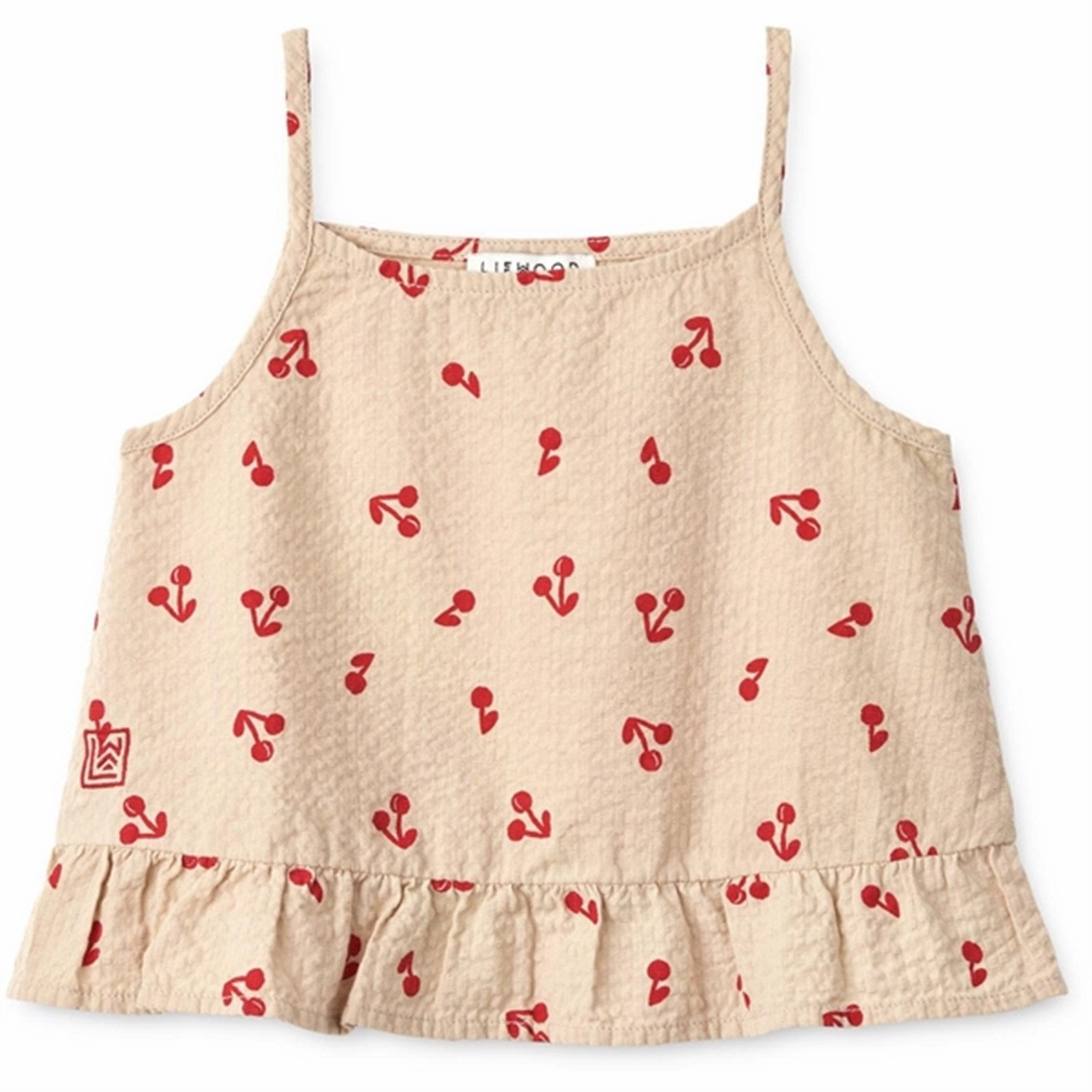 Minimalist Liewood Cherries/Apple Blossom Aubrey Printed Top Collar