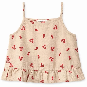 Minimalist Liewood Cherries/Apple Blossom Aubrey Printed Top Collar
