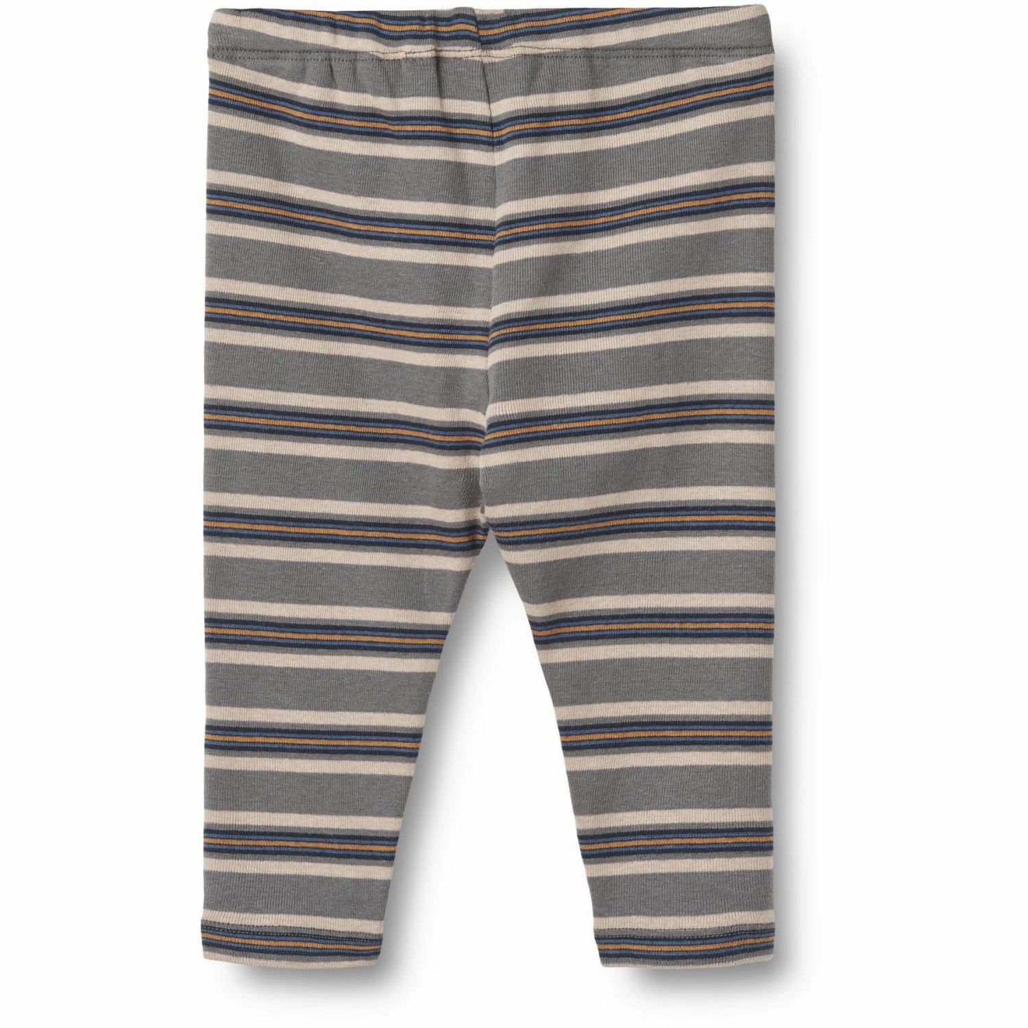 Minimalist Wheat Stormy Blue Stripe Jersey Leggings Silas