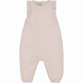 Minymo Pink Dogwood Overall Twill Fashionable Breathable