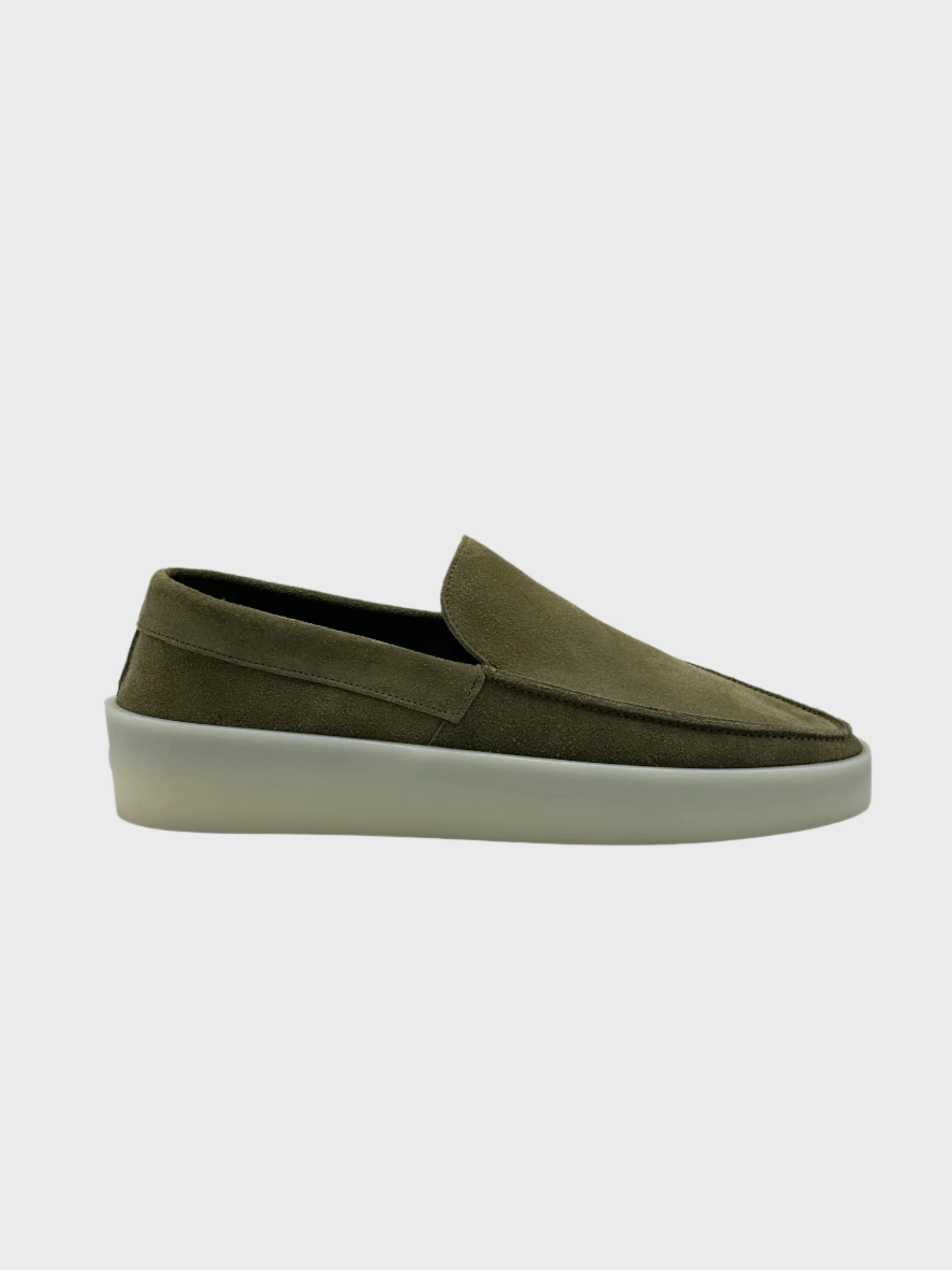 Mocassini The Loafer Verde In Pelle Scamosciata new arrivals beyaz elbise refinery new arrivals new arrival shoes for men