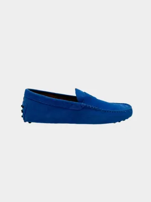Mocassino In Pelle Scamosciata Bluette Chiaro Con Gommini wedtree new arrivals new arrivals nike new arrivals renkli elbise