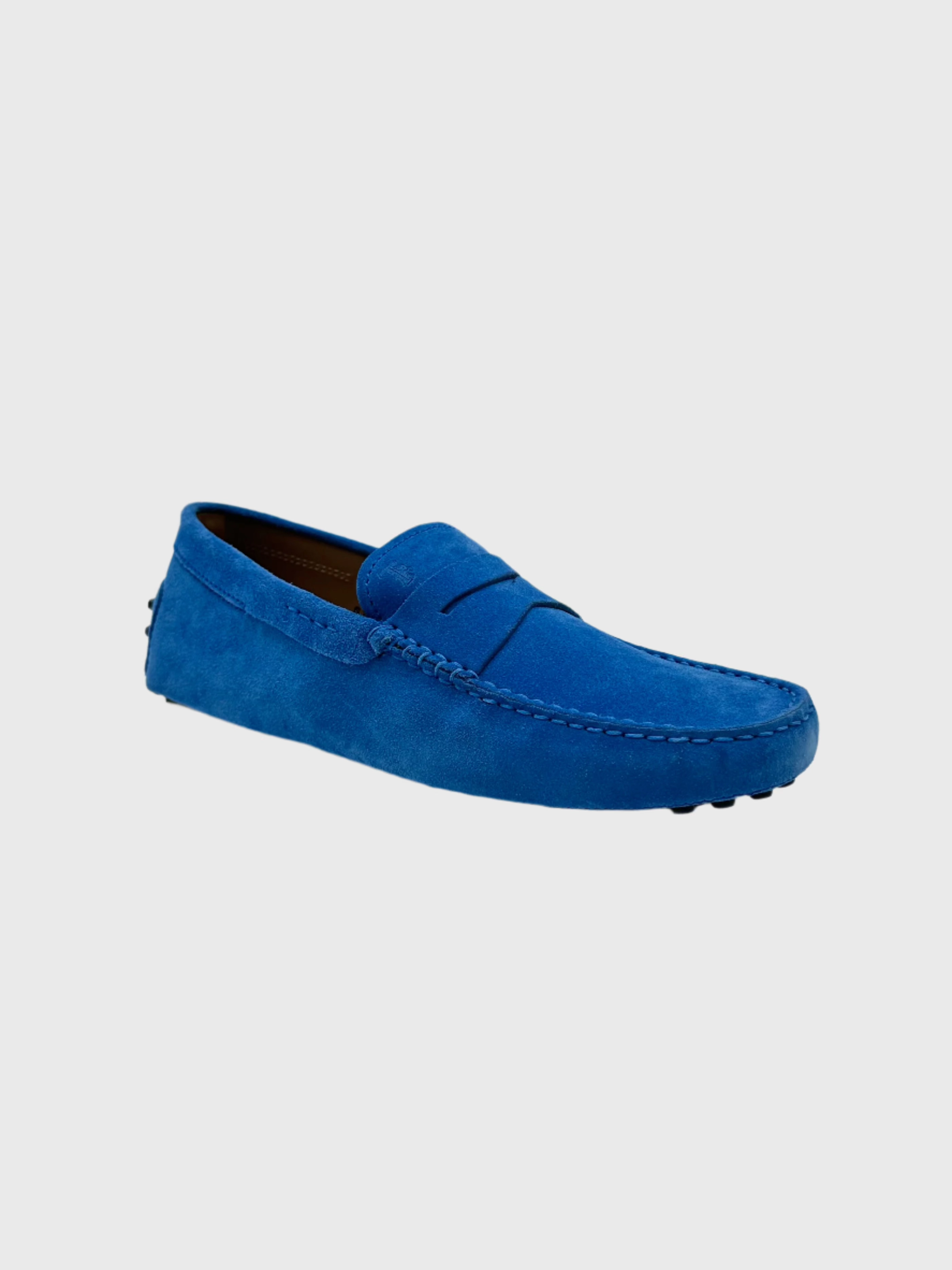 Mocassino In Pelle Scamosciata Bluette Chiaro Con Gommini wedtree new arrivals new arrivals nike