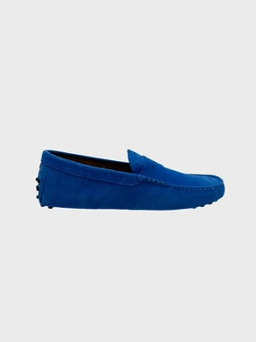 Mocassino In Pelle Scamosciata Bluette Chiaro Con Gommini wedtree new arrivals new arrivals nike new arrivals renkli elbise